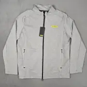 Techno Gym Track Jacket Mens XL Full Zip Trainer Work Out Grey Melange NWT