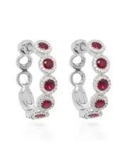 Diana M. 14K 1.18 ct. tw. Diamond & Emerald Earrings