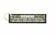 Keychain key ring Biker tag car warning removing safety rocket r4