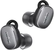 EarFun Free Pro 3 Noise Canceling Wireless Earbuds, Hi-Res AUDIO WIRELESS Certification, Snapdragon Sound with Qualcomm aptX™ Adaptive, 6 Mics ENC Bluetooth Earbuds, Multipoint Connection, Brown Black