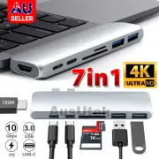7-in-1 Aluminum USB Type-C Port Pro Hub HDMI 4K HD SD/TF Adapter NEW MacBook Pro