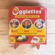EGGLETTES Hard Boiled Egg Maker, 4 count New in Box.