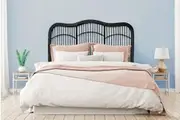 Matt Blatt Moria Rattan Bed Head (Black)