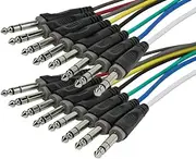 Monoprice 6 Meter (20ft) 8-Channel 1/4inch TRS Male to 1/4inch TRS Male Snake Cable
