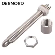 Immersion Heater DC 12V Locknut 1'' BSP DN25 Screw In Thread Solar Water Heating