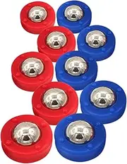 SUPVOX 10pcs Mini Shuffleboard Set Indoor Tabletop Game for Family Interaction Hand Eye Coordination Compact Design Fun Family Bonding Activity