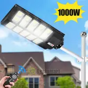 900000000LM 1000W Exterior Luces Solar Lampara de Calle Con Sensor De Movimiento
