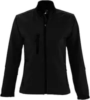 [SOL'S] SOLS Womens/Ladies Roxy Soft Shell Jacket (Breathable, Windproof And Water Resistant) (UK Size: L) (Black)