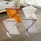 Acrylic End Table Small Acrylic Side Table Compact Minimalistic Multifunction