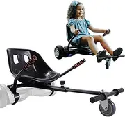 Hoverboard Seat Attachment for 6.5”-10” Hover Board, Buggy Go Kart Conversion Kit, Accessory for Self Balancing Scooter, Hoverboards Go-Cart for Kids or Adults, Red
