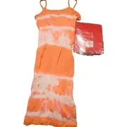 AMB Designs Camisole Dance Top Shirt One-size Orange Tie Dye Stretch