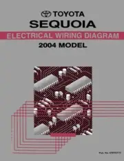2004 Toyota Sequoia Wiring Diagrams Schematics Layout Factory OEM