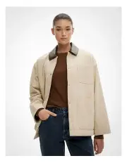 [Witchery] Contrast Collar Jacket in Oak