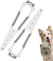 Door Prop for Cats, Adjustable Latch to Keep Dogs Out, Pet Accessory Gate Stopper, Easy Access for Cats, Ideal for Bedroom, Kitchen, Living Room, Pet-Friendly Barrier, 12.4x3.15x0.12 inches