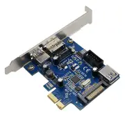 Header Adapter Converter PCI Express PCIE to USB 3.0 + Power eSATA + 9Pin USB2.0