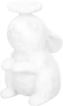 Rabbit Figure Crystal Ball Holder Unique Resin Animal Stand for Home Exquisite Display Base for Crystal Spheres and Gemstones for Desktops and Bookshelves
