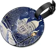 [YTYVAGT] Luggage Tag,Luggage Tags for Suitcases,Travel Tags for Luggage,2-Pc,Architecture City Winter Paris
