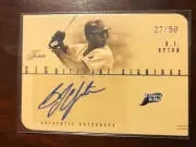 BJ UPTON 2005 FLAIR SIGNIFICANT SIGNATURES AUTO 27/50 AUTOGRAPH - TB RAYS