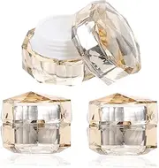 Ipetboom 3pcs Travel Cream Jars Empty Cosmetic Containers for Lotion Cream Leak Bottles for Skincare Toiletries Lightweight Portable Travel Essentials