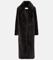 [Yves Salomon] Yves Salomon Shearling coat AU 16 grey