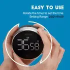 Digital Kitchen Timer Cooking Alarm Time LED Screen Recharge Adjustable Gaming