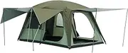[Vidalido] 4-6 Person /8-10 Person Camping Tent with 3 Door 2 Room Large Family Cabin Tents, Double Layer Waterproof Portable Glamping Tent, Big Tents for Outdoor Camping Hiking and Backpacking