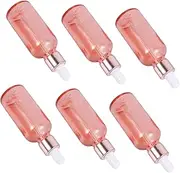 Essential Oil Dropper Bottle Set of 6 Round Perfume Bottles 50ml Leakproof Rose Gold Multi-Purpose