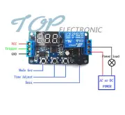 12V Programmable timer relay module Delay Timer Control Switch with LED