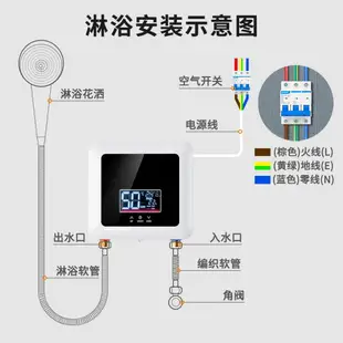 【免運】快速出貨 美雅閣| 110V電熱水器 即熱式電熱水器小型家用廚房快速熱恒溫變頻淋浴洗澡機