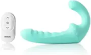 Silicone Double-Ended Vibrator with Remote Control, Waterproof, USB Rechargeable, Mint Sex Toys Sexual Wellness Products Adult Sex Toys Sexual Wellness Products Massage Ball Vagina Ben Wa Balls Vibrator For Women