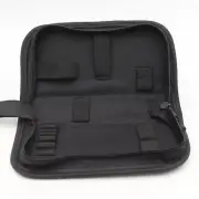 Black Multi-functional Canvas Watch Rep Portable Tool Bag Zipper Storage