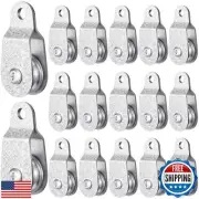 Yaocom 20 Pcs Small Single Pulley Block Wheel Bearing Inside Single Snatch Ca