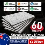 95SQFT, 10mm Sound Deadener Insulation Heat Proof Noise Proofing self-adhesive (for: Isuzu)