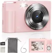 Digital Camera, FHD 1080P Kids Digital Point and Shoot Camera with 16X Digital Z