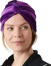 [CHARM] Womens Fortune Teller Turban - Gypsy Costume Mens Velvet Genie Boho Hat