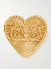 [Valentino Garavani] Valentino Garavani - Small Gold-tone Brooch - One size One size Gold