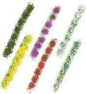 6 Boxes Artificial Grass Clusters DIY Flower Cluster DIY Miniature Flower Cluster Artificial Flower Cluster Scenery Flower Cluster Simulated Flower Cluster Decor Simulated Adorn