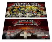 Stern Metallica Master of Puppets Pinball Custom Apron Instruction Cards