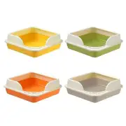 Heightening Semi Enclosed Cat Deep Toilet Anti Splashing Durable Sifting