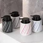 Line Pattern Lotion Foam Maker Gel Hand Sanitizer Container Bathroom