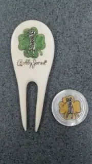Bobby Jones Bone Divot Repair Tool with Ball Marker - Golf