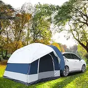 WooDeY 2.5×2.5×2 m Car Tent Large Size 2-4 People, SUV Tent Spacious Sun Protection Quick Build, Tailgate Tent Big Screen Ventilation Portable Used for Travel Suitable for SUV, Sedan