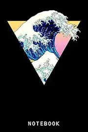 Aesthetic Anime Great Wave - Retro Anime: Lined 6x9 120 Pages College Ruled Notebook | Cute Anime Girl Notepad Diary or Journal | Gift for All Anime Lovers