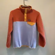 NWT Patagonia Kids Lightweight Synchilla Snap-T Pull-Over Size M/10 Periwinkle