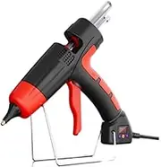 Mini Hot Silicone Gun Temperature Control Adjustable Glue Output Small Hot Glue Gun 7mm 11mm Children's Handmade crafts DIY Tools(150W-Digital-Red(Large))