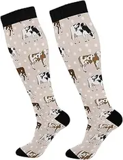 [Wusikd] Patrick Green Clover Compression Socks for Women and Men Circulation Shamrock Long Socks for Athletic Running 1