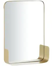 CosmoLiving by Cosmopolitan Metal 1 Shelf Wall Mirror