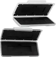 Dual Ssd Storage Case Protective Box Small Hard Drive Case Locking Buckle Anti-Shock Foam
