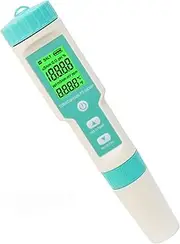 Water Quality Tester, 7 in 1 Pool Salt Tester, Digital Tester for PH, EC, TDS, Salt, S.G, ORP, Salinity%, Temperature Testing for Swimming Pools, Drinking Water, Fish Tank