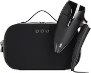[ghd] flight+ Travel Hair Dryer, Powerful, Lightweight & Compact Universal Voltage Portable Blow Dryer, For All Hair Types, Lengths And Textures, Black
